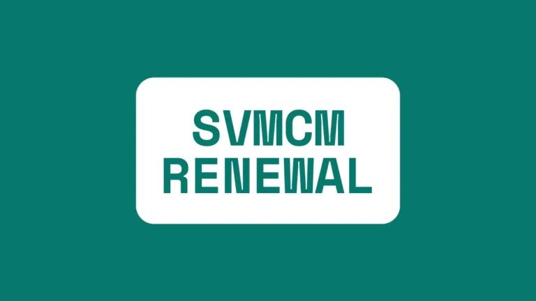 SVMCM Renewal
